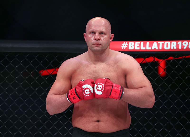 Photo of Fedor Emelianenko in the ring.