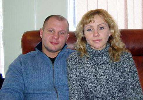 Photo of Fedor Emelianenko and his current wife, Oksana Emelianenko.