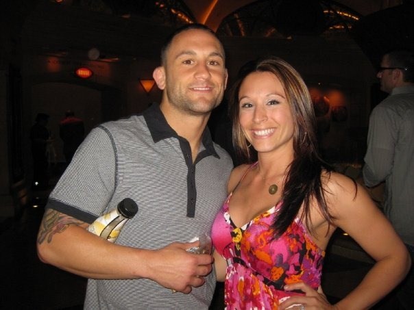 Photo of Frankie Edgar and his wife, Renee.